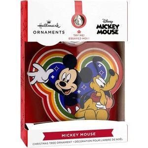 Hallmark Disney Mickey Mouse and Pluto Light-Up Christmas Ornament 2022